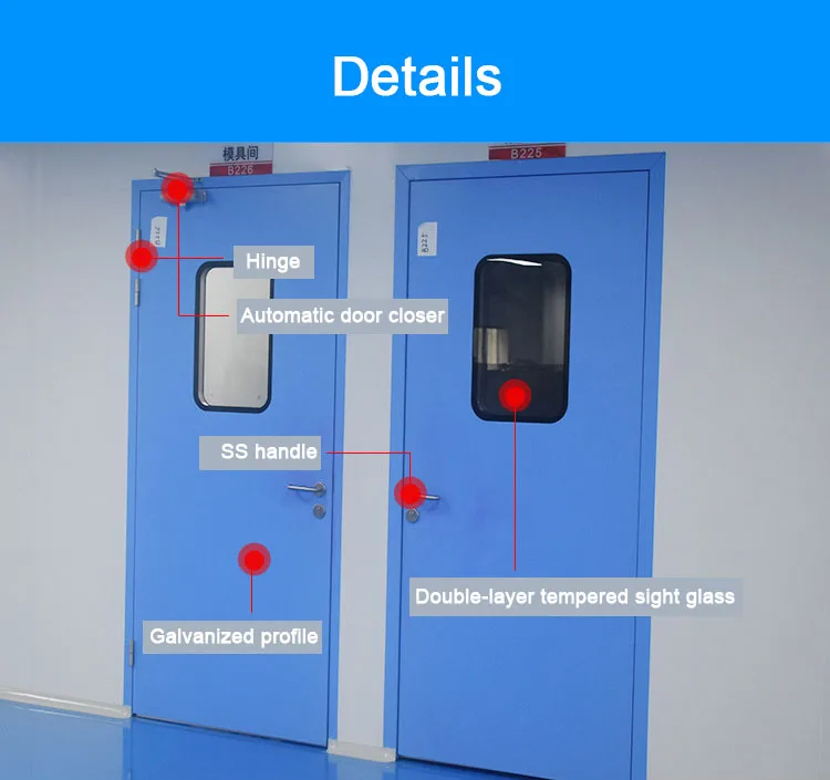 Pintu Geser Medis Laboratorium Rumah Sakit Pintu Geser Pabrik Makanan ...