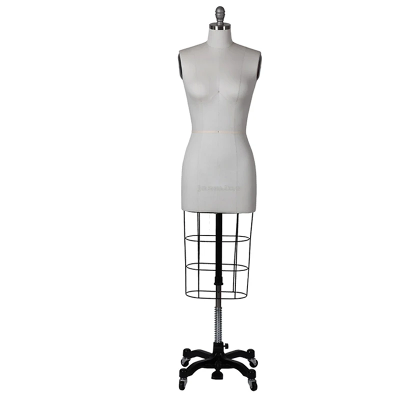 JASMINE Europe Size Can Insert Pin FOAM Half Body Female Mannequin for Sewing