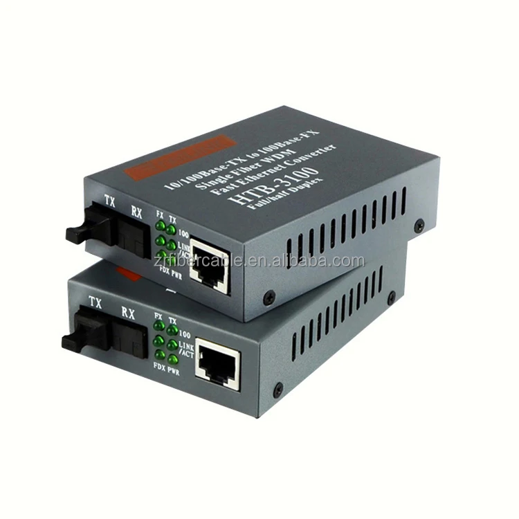 HTB-3100 Net Link Media Converter Switch Convertidor De Medios De Fibra Optica To RJ45 2 4 8 Puertos Converter Fiber Optik