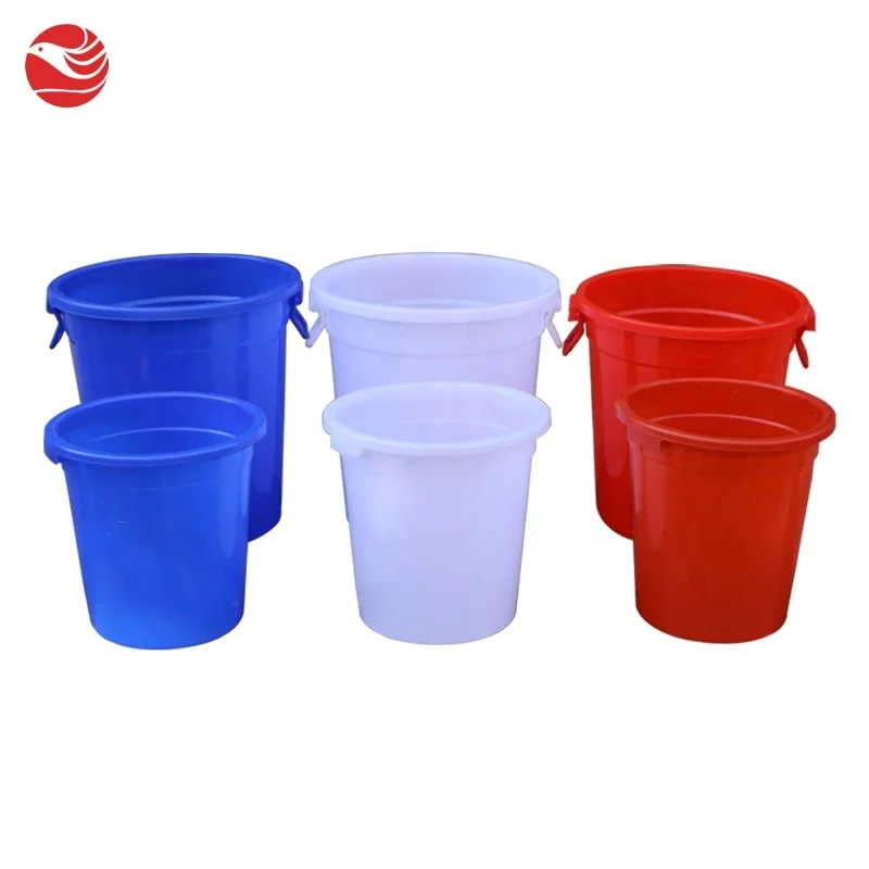 80L Round Harvest Collection Storage Rainwater Food Large Plastic Storage Bucket With Lid for Food Processing