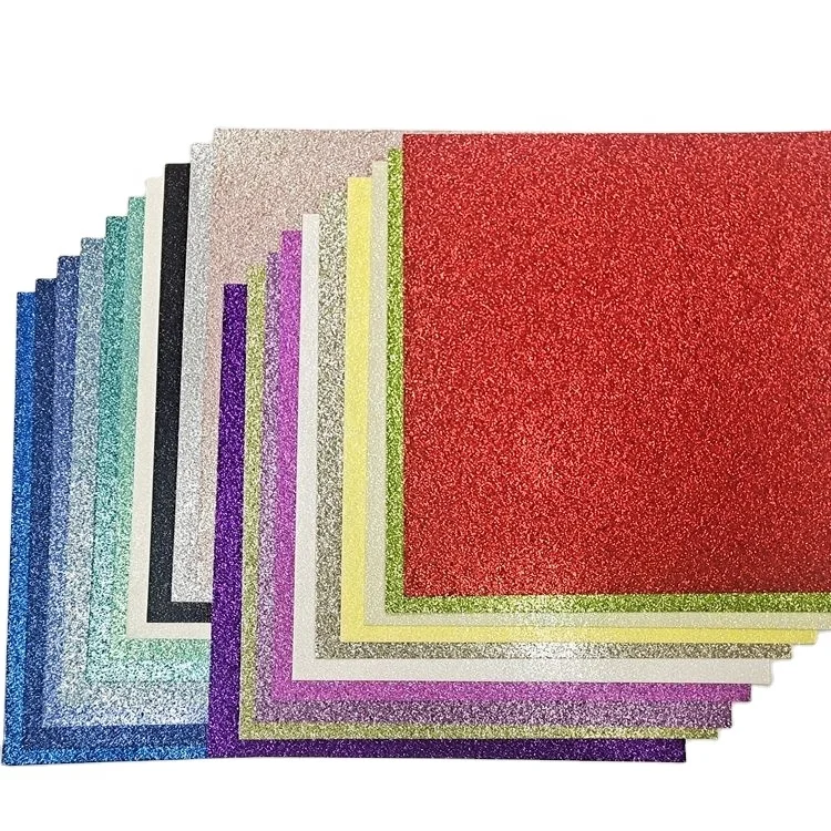 Heavyweight Colored Glitter Cardstock Paper 110lb 300gsm Craft Card
