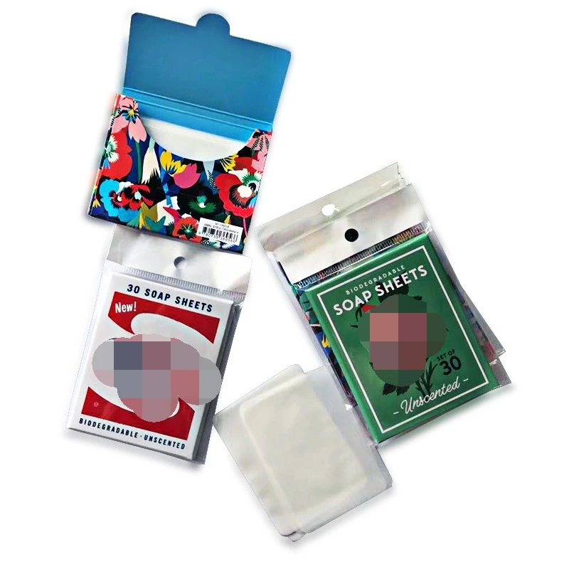 Customize Packaging Water Soluble Hand Washing Dissolving Paper Soap