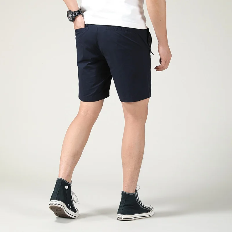 2023 Summer New Wear-Resistant Tooling Shorts Solid Color Men's Thin Loose Casual Shorts334_voghion.com