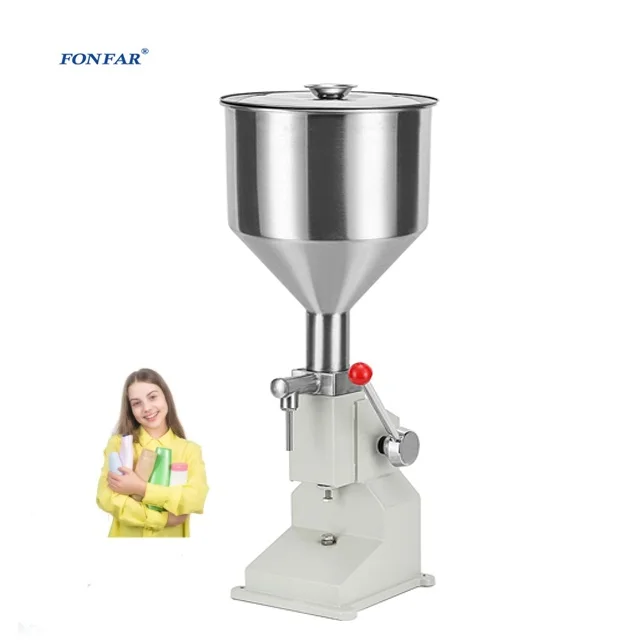Jar Filling Machine for Cosmetic /Manual Small Volume Piston Essential Oil Cosmetics Lotion Cream Paste Liquid Filling Machine