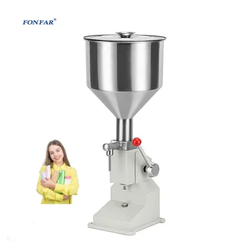 Jar Filling Machine for Cosmetic /Manual Small Volume Piston Essential Oil Cosmetics Lotion Cream Paste Liquid Filling Machine