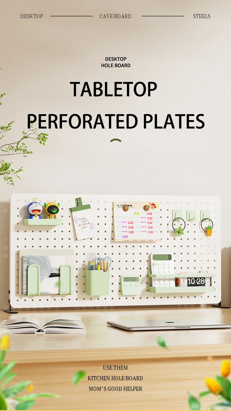 No Drilling Home Wall Hanger Storage Shelves Mulit-funcation Display Rack Assortment Hanging Hole Plate Pegboard