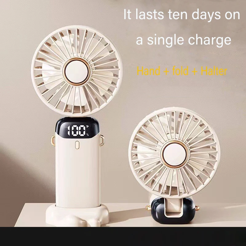New Arrival 2 in 1 Foldable Mini Fan 3 Gear Usb Rechargeable Low Noise Fan  Folding Aromatherapy Small Electric Fan