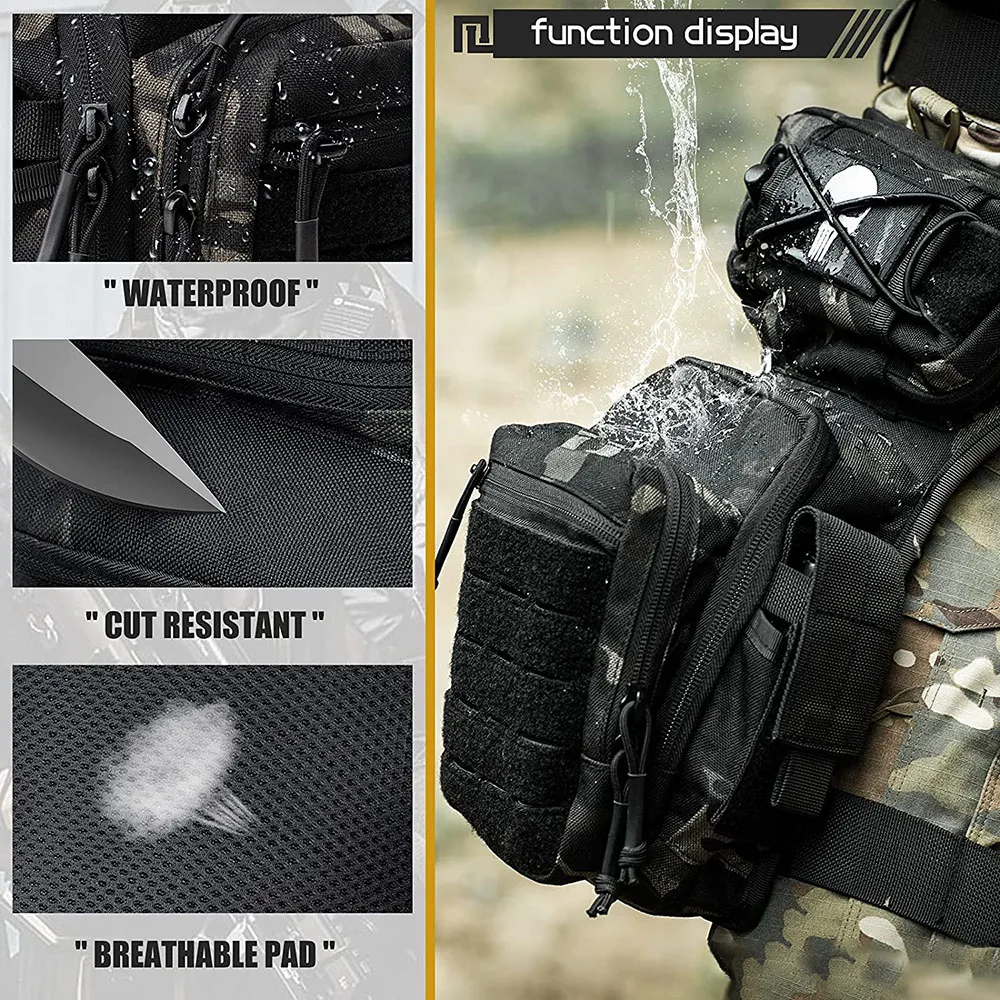 FREE SAMPLE Men's Assault Thigh Bag Multifunctional Assault Bag Outdoor Hiking Thigh Bag