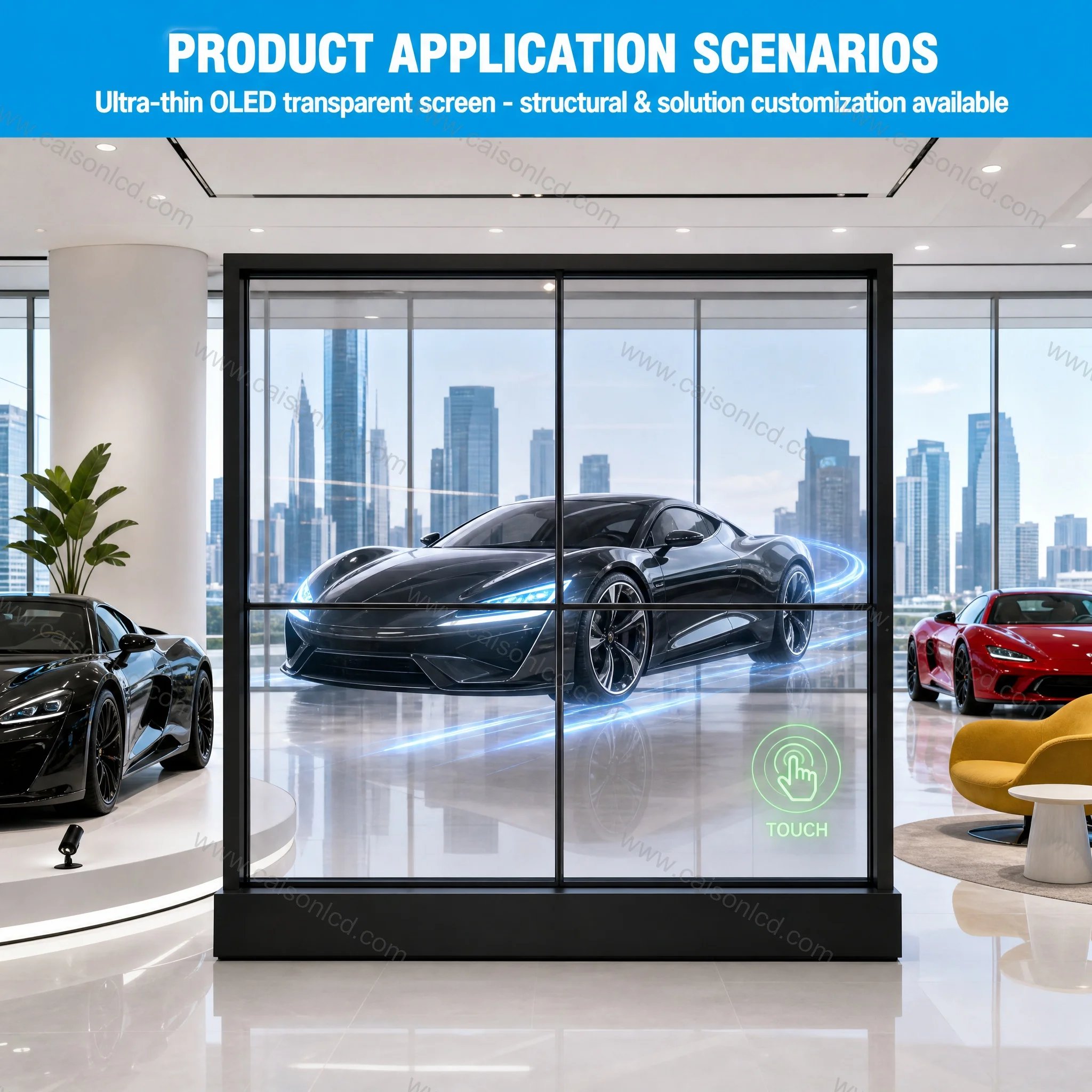product 30 inch transparent oled panel lw300pxl hrt1 new and original support 1366rgb768digital signage amoled transparent screen-8