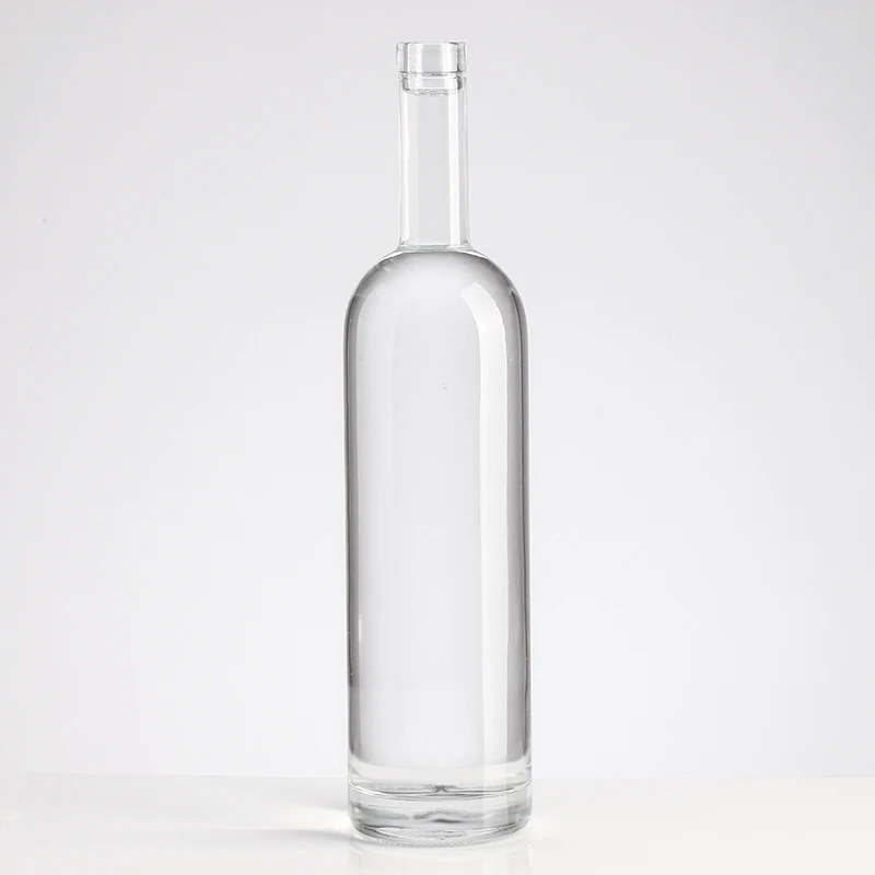Custom Designed Printed 750ml Frosted Vodka Glass Bottles