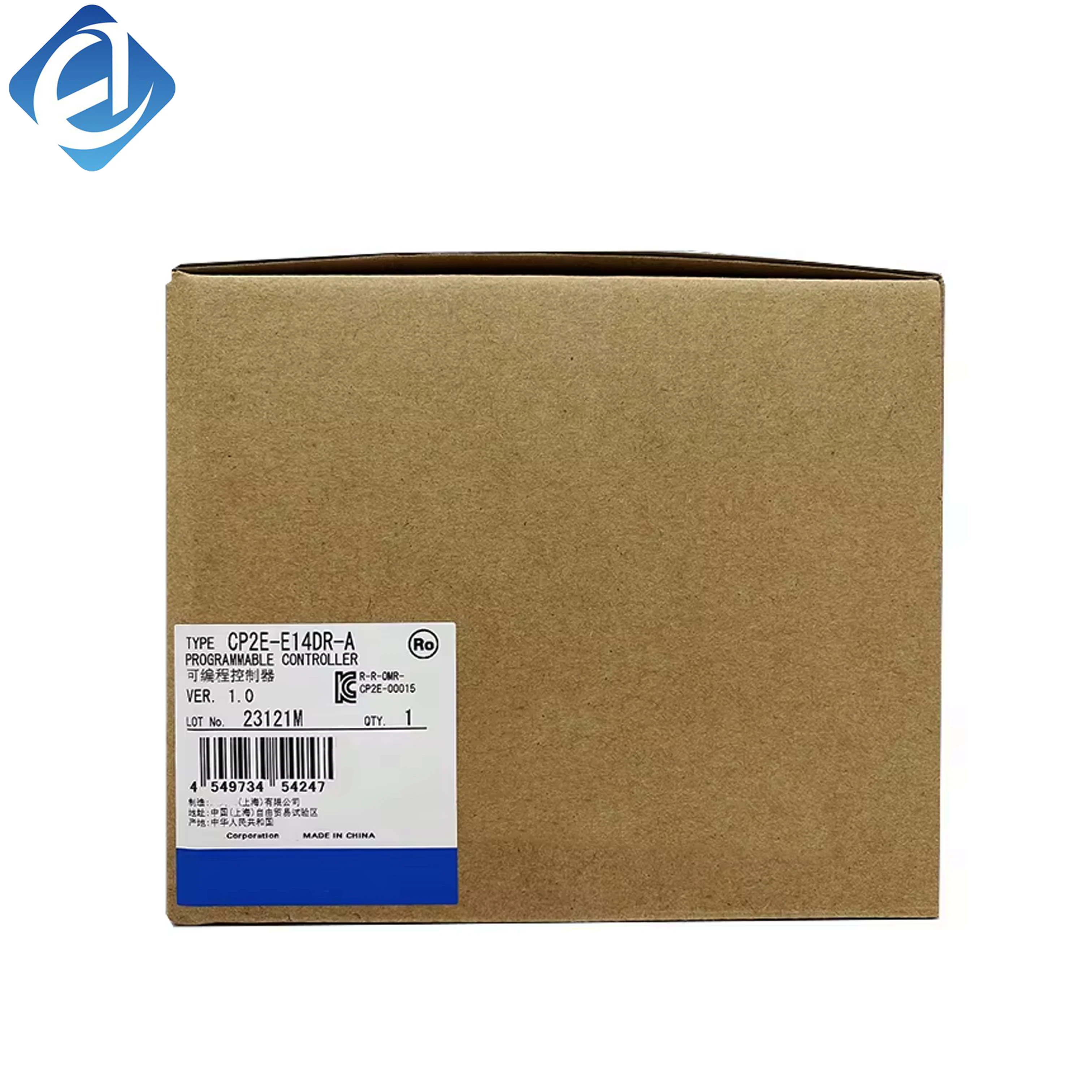 New Original Omron CP2E series compact PLC. 14 I/O points, relay output, AC power supply, high stability and fast response. Supports easy programming and basic logic control. Widely used in small automation equipment, conveying systems, packaging machines