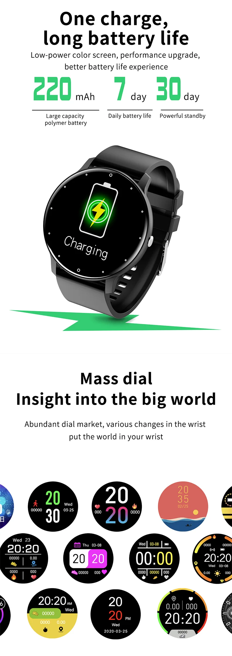 Smart Sports Watch Mat Häerzfrequenz A Schlofmonitor_voghion.com