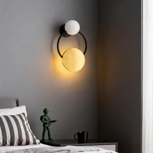 JACKSUN Modern Light Luxury  Acrylic LED Wall Lamp for Hotel Bedroom Bedside Decor Wall Lamps