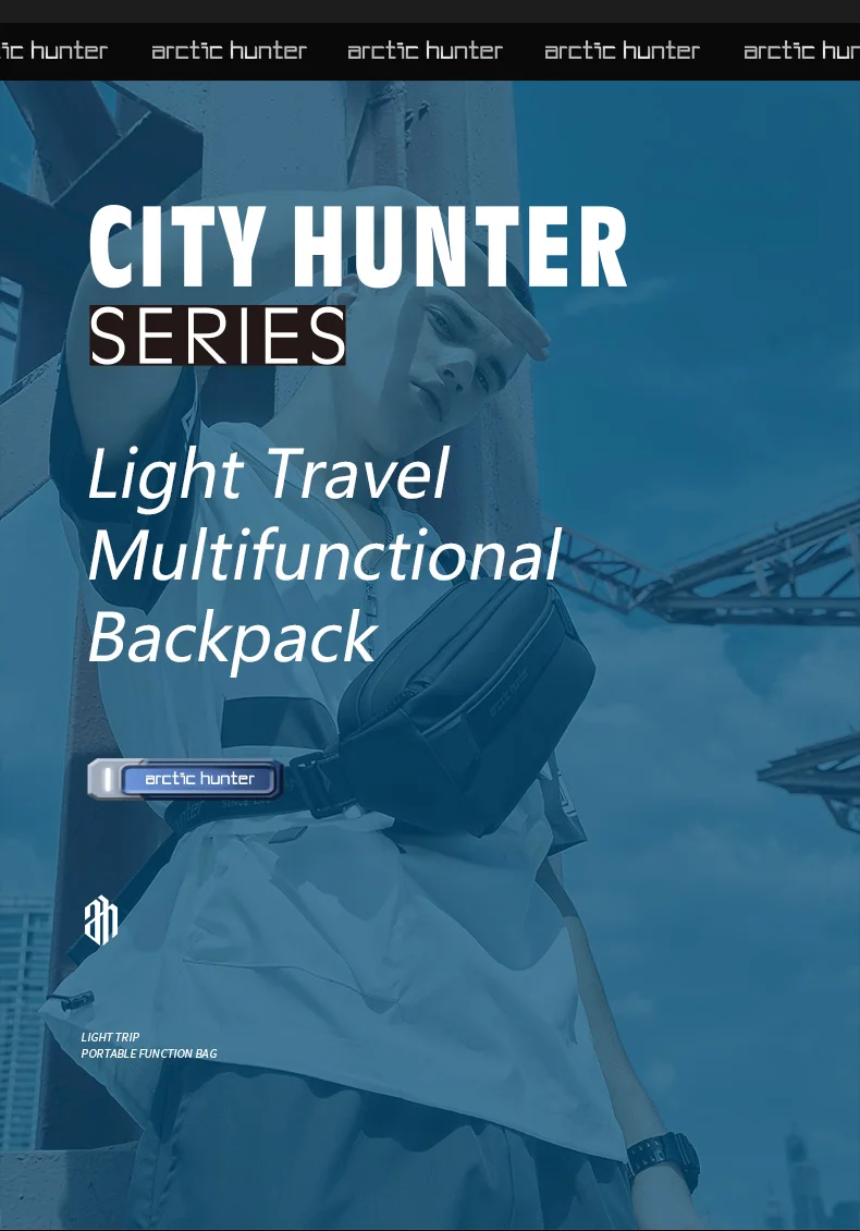 Arctic Hunter new arrival crossbody bag men anti-theft men sling bag shoulder bag Chest pack