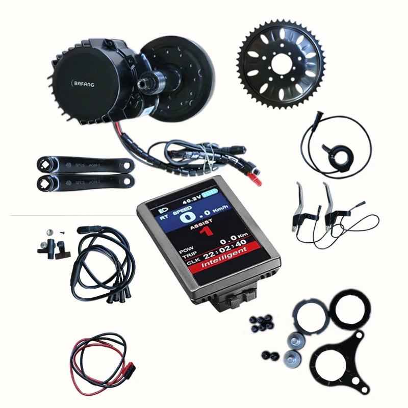 Bafang bbs 01 36v 250w Mid Drive Motor Kit with Dpc 18 Color LCD Display