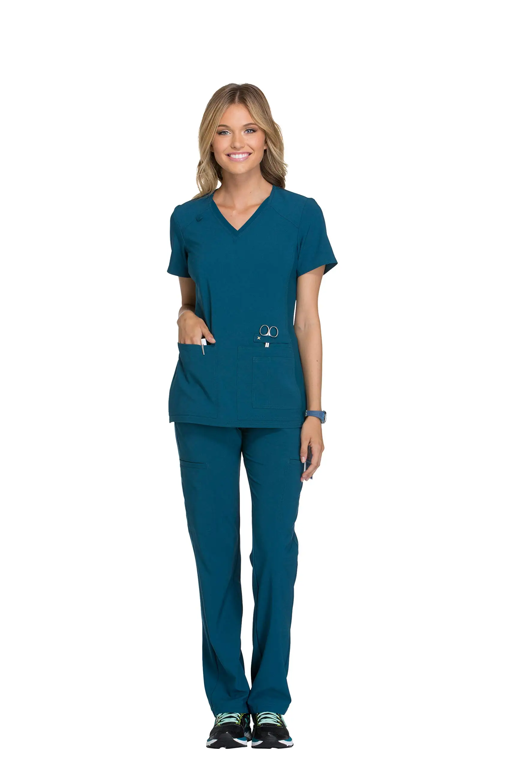 Best Quality Ecofriendly Uniforms Scrubs Uniforms Sets Vneck Knit