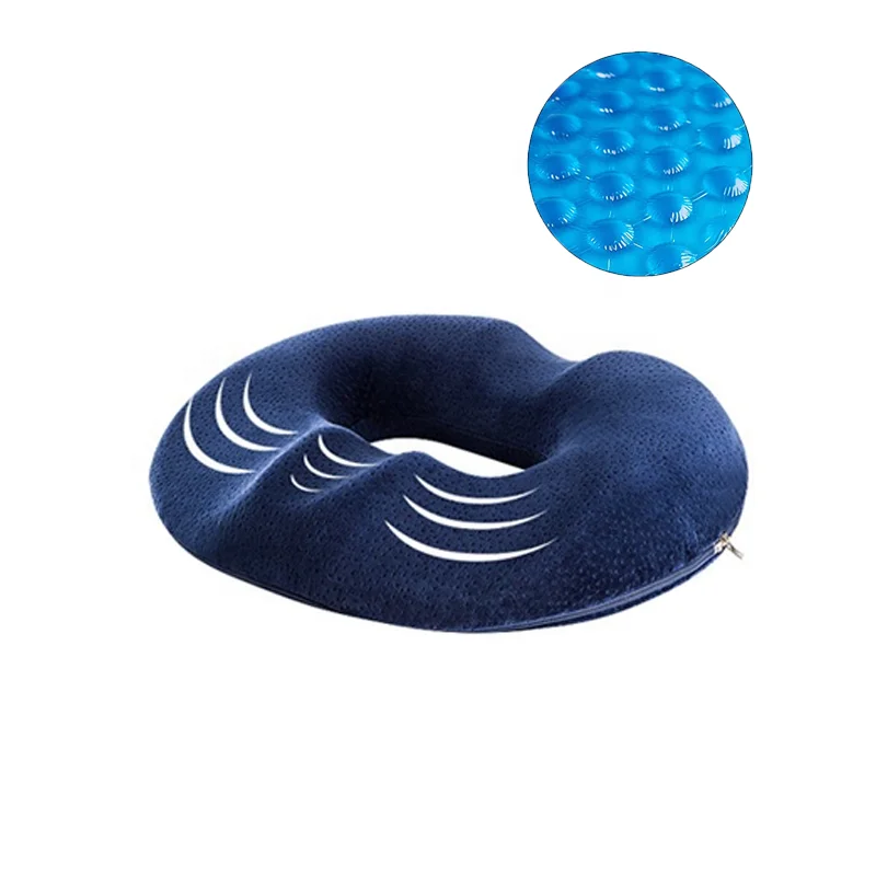Source Donut Pillow for Tailbone Pain Cool Gel Donut Seat Cushion