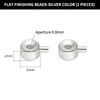 p2789 perline di finitura piatte: colore argento