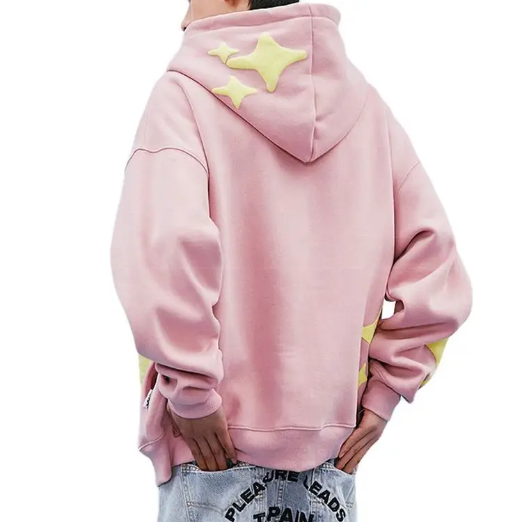Wholesale Custom Oversized Essential Puff Print Hoodie Unisex Custom
