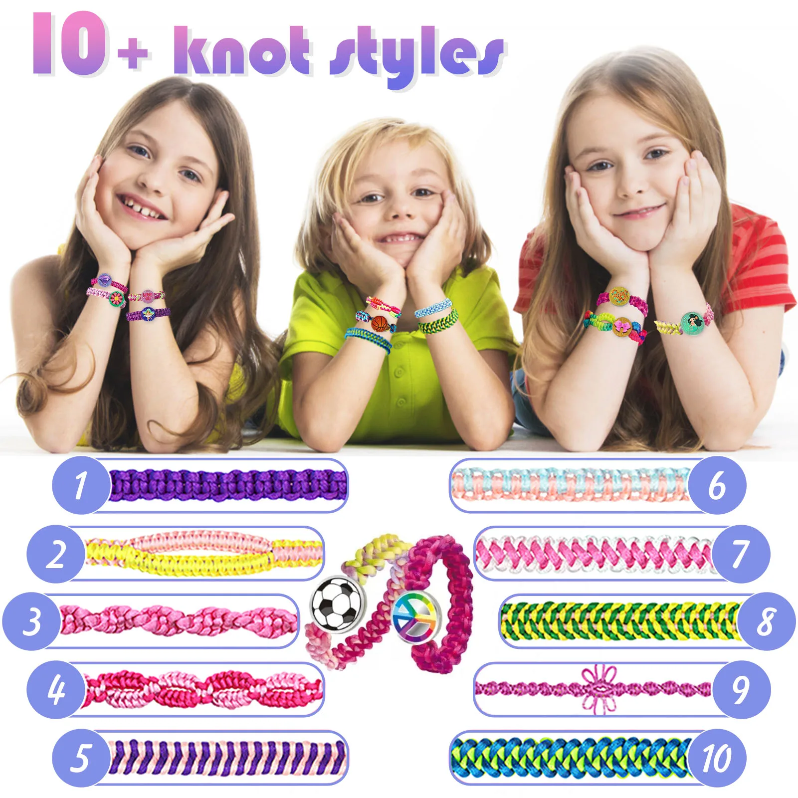 Exclusive Supplies Girls Diy Bracelet Knitting Machine Toys Cartoon ...