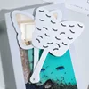 Specchio per ciglia a farfalla bianco traforato - 14*20 cm