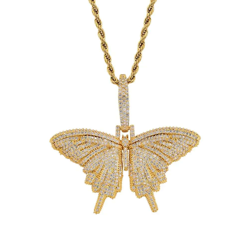 brass necklace butterfly necklace mens