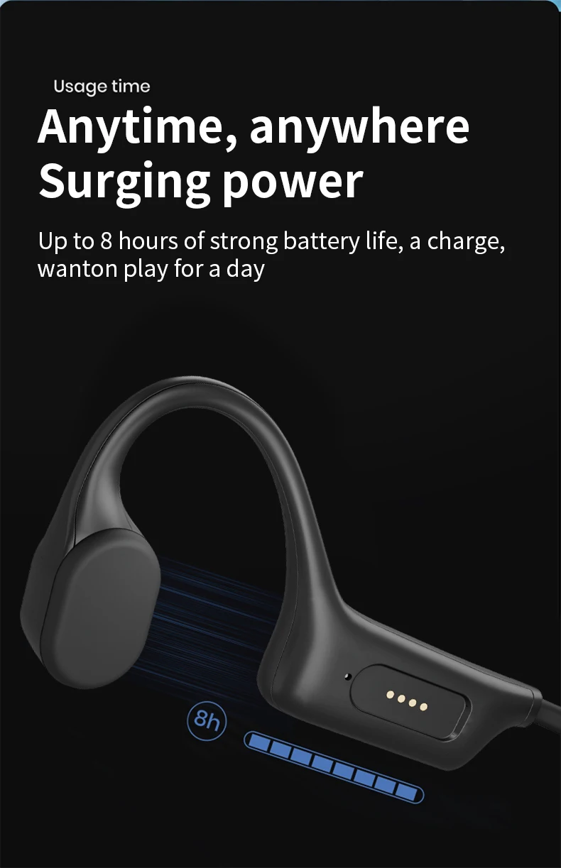 New Arrival Stereo Ip68 Waterproof Mp3 32g Open Ear Bt Swimming