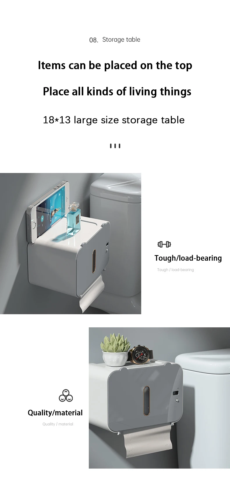 Automatic Induction Tissue Box New Wall Mounted Plastic Smart