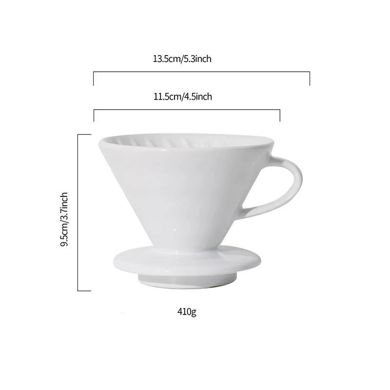 Cornflower Artisan Series Baked Flower Ceramic Coffee Dripper for 1-4 Cups factory