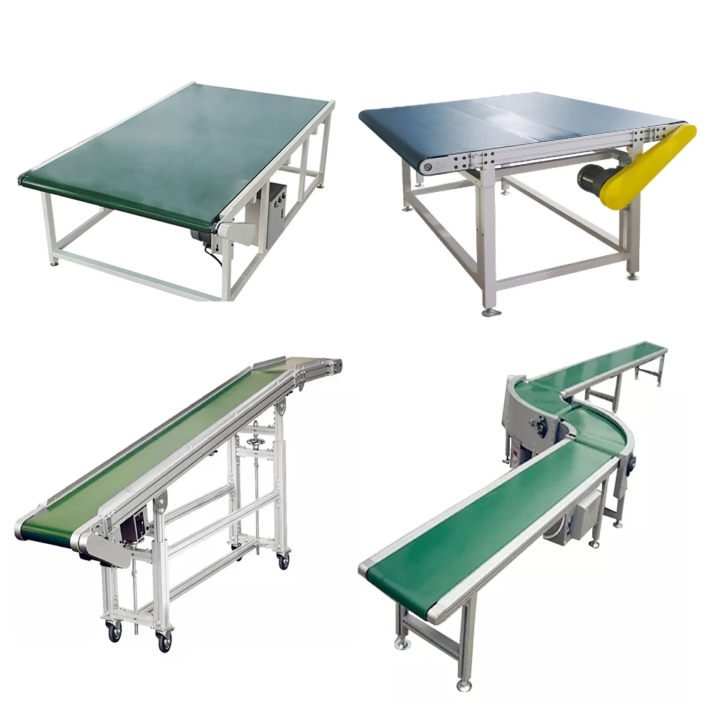 Factory Custom Conveyor Green Pvc Belt Incline Conveyor
