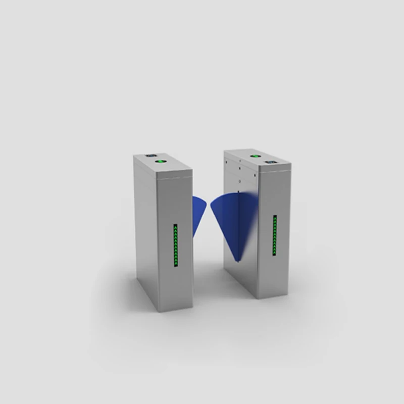 Portable Flap Turnstile With Ticket System Flap Barrier Gate Use for Office Building Entrance