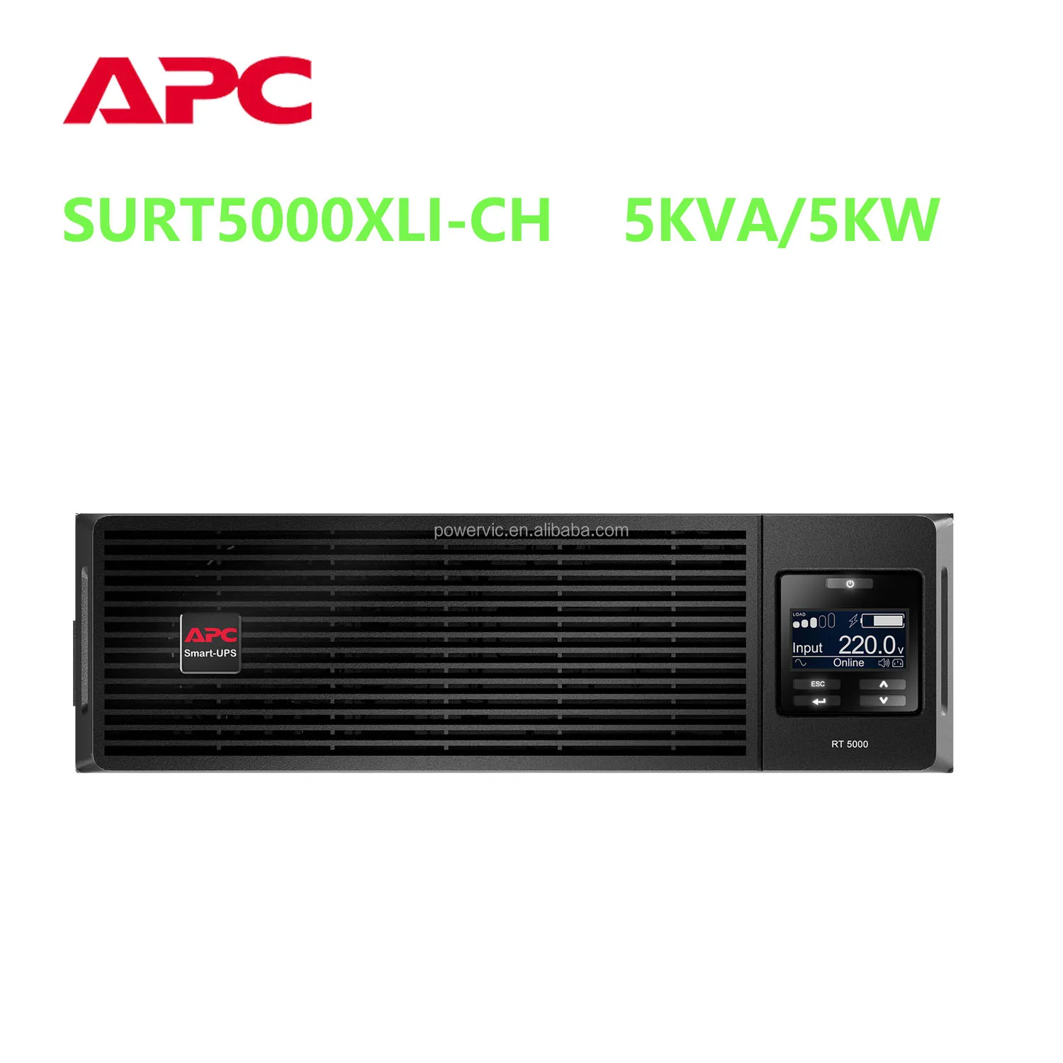Smart APC Tower UPS 5KVA SURT5000UXI-CH APC Smart UPS 5 KVA 5000W Online 5000VA Rack APC Smart-UPS 5000VA 230V Rackmount/Tower