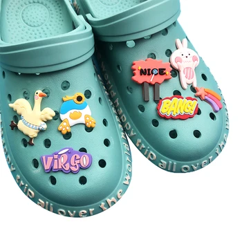 Popular cartoon designer wholesale custom soft pvc sandal accessories Shoes decorative amulets children's shoes amulets