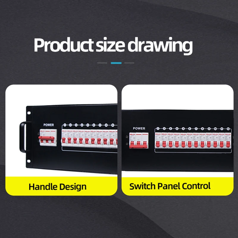 3 Phase Power Distro Power Distributor Controller Distribution Box for Stage Lighting