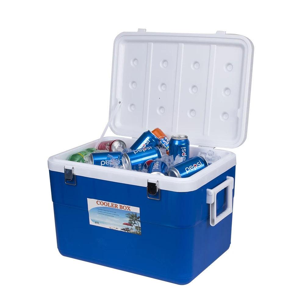 Outdoor Camping Cool Box Portable Large Plastic 45l Ice Cooler Box