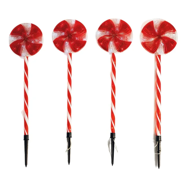 Warm White Outdoor Used for All Holiday Decoration Christmas Garden Candy Cane Lights Yard Decorations Lighted Outdoor Pathway