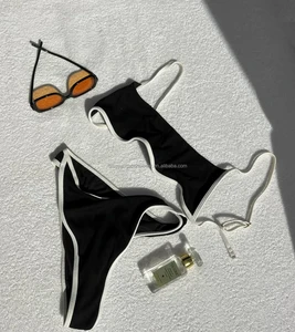 Hot Black Premium Women Two Piece Bathing Suit  Bikini New Luxury Swimwear for Women