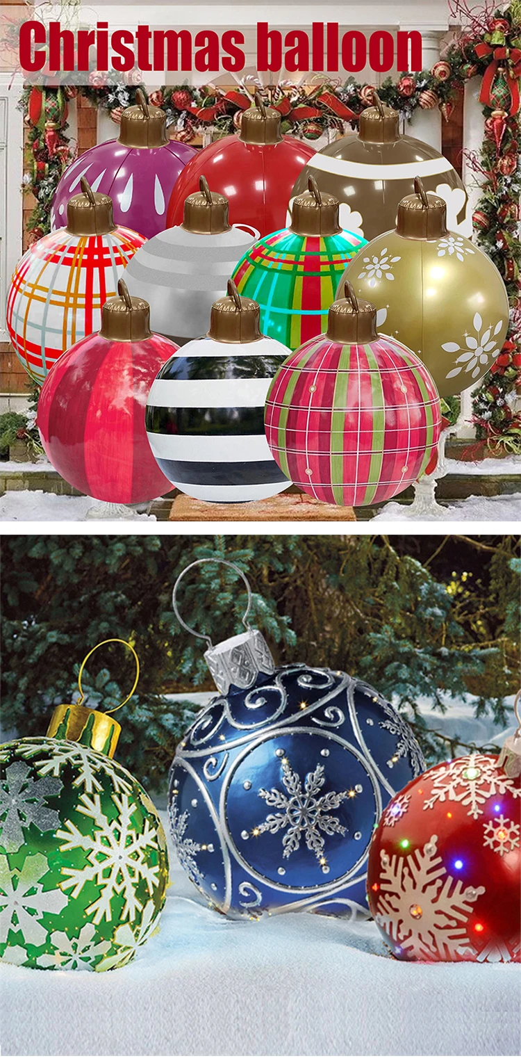 New Design Christmas Inflatable Balls Christmas Balloons Decorations ...
