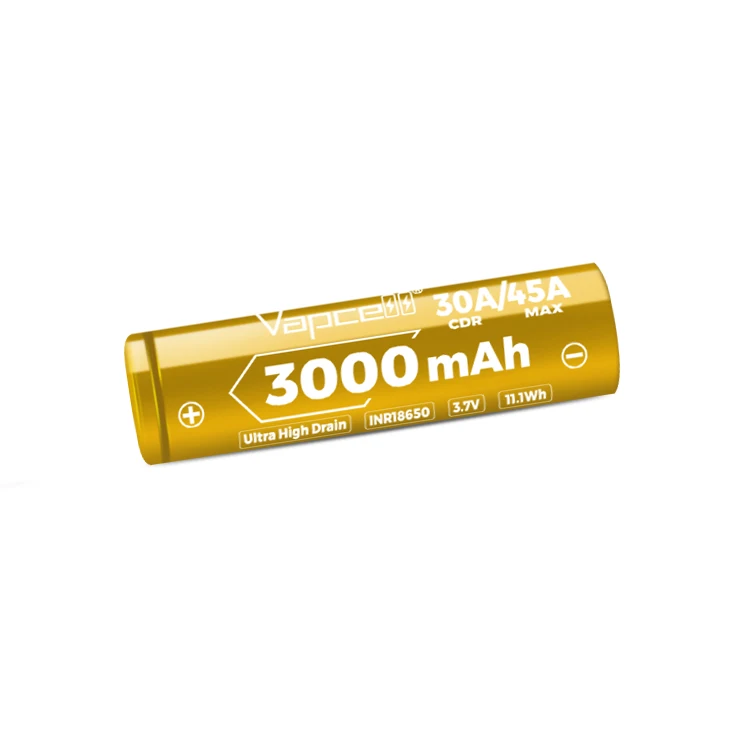 Batería de gran potencia 18650 Vapcell 18650 U30 3000mAh 30A celda  recargable misma calificación que Molicel P30B para herramientas  eléctricas| Alibaba.com