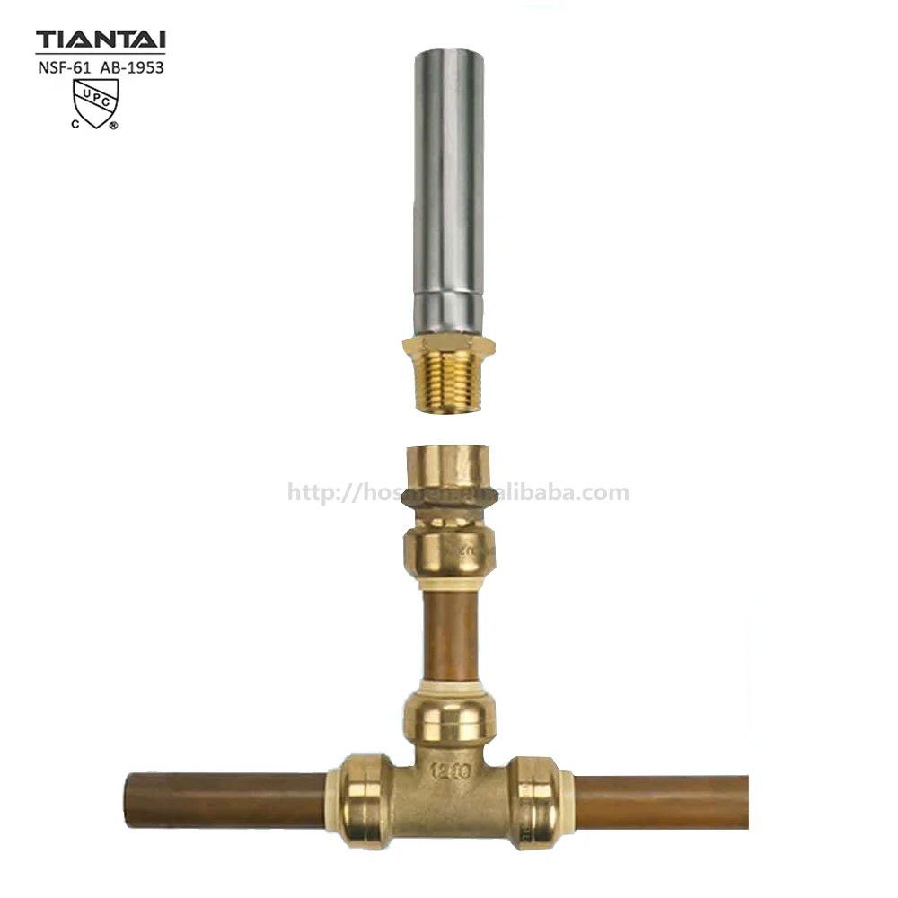 1/2" Mip Aa Mini Size Stainless Steel 304 Water Hammer Arrestor For