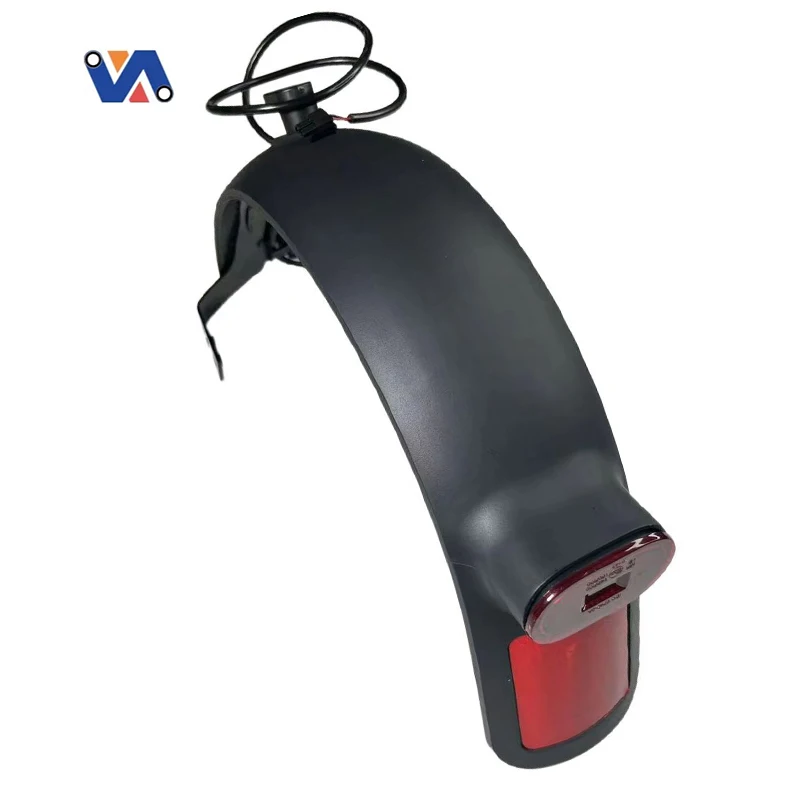 New Image Rear Fender + Steel Bracket + Tail Light with Reflector for Xiaomi 4Ultra Electric Scooter Mudguard Fender Parts