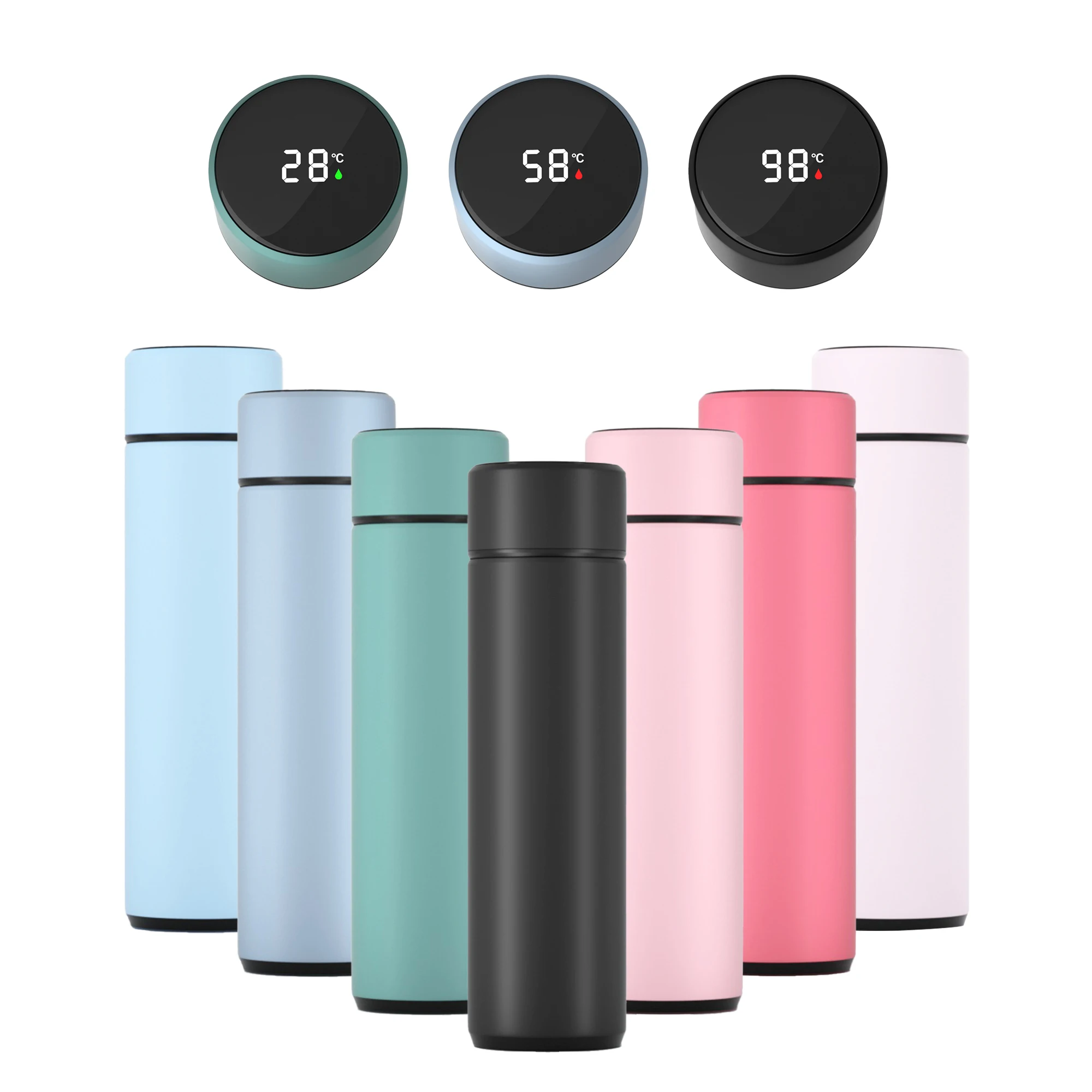 Intelligent Smart 500ml Travel Outdoors 304 Stainless Steel Vacuum