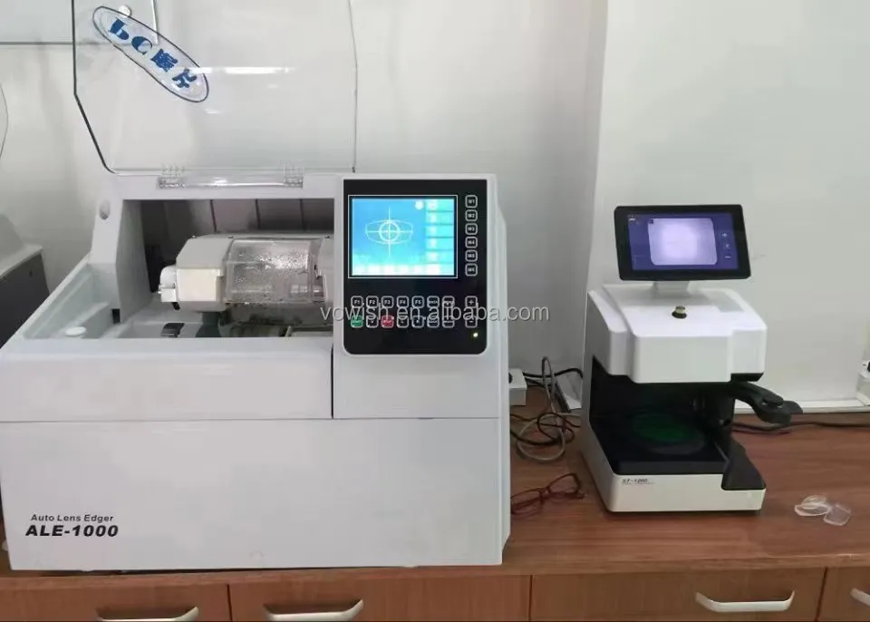 2025 Optical Lens Edging Machine Auto 2D Patternless Auto Lens Edger ALE-1000+ST-1200