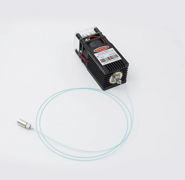 105um 520nm 600mw Green Fiber Coupled Dot Beam Laser Module for Detective