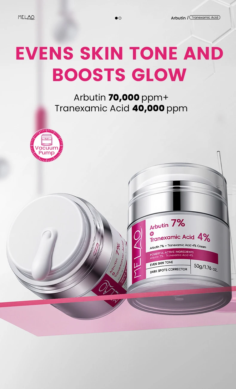 OEM Arbutin 7% + TXA 4% Face Cream for Acne Tranexamic Acid