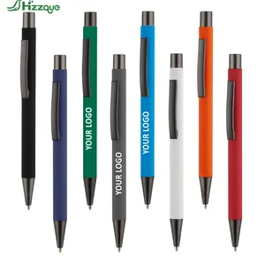 Wholesale Customizable Logo Banner Promotional Popular Sports Style Novelty Metal Ballpoint 1.0mm Customizable Aluminum Feather