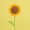 ดอกทานตะวันเดี่ยว-ใบเดี่ยว (5วงกลม, ความยาวก้าน30ซม.)