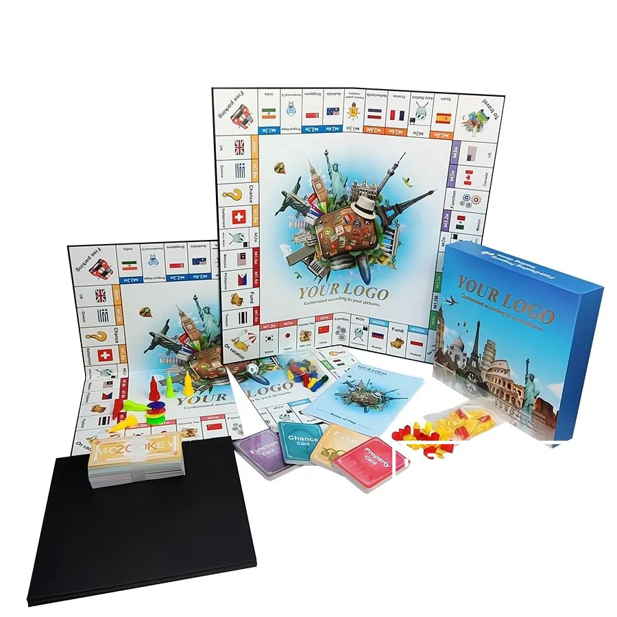 Wholesale Oem/odm Juego De Mesas Board Game Custom Set Monopoli Custom ...