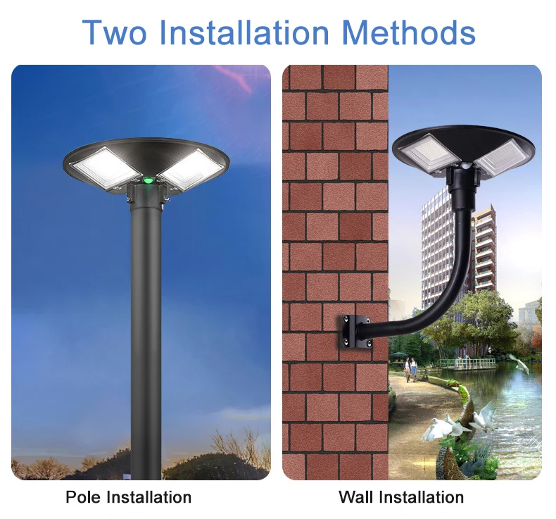 High Quality All In One Solar UFO Light 300w 500w 150-160LM/W High Power LED Chip