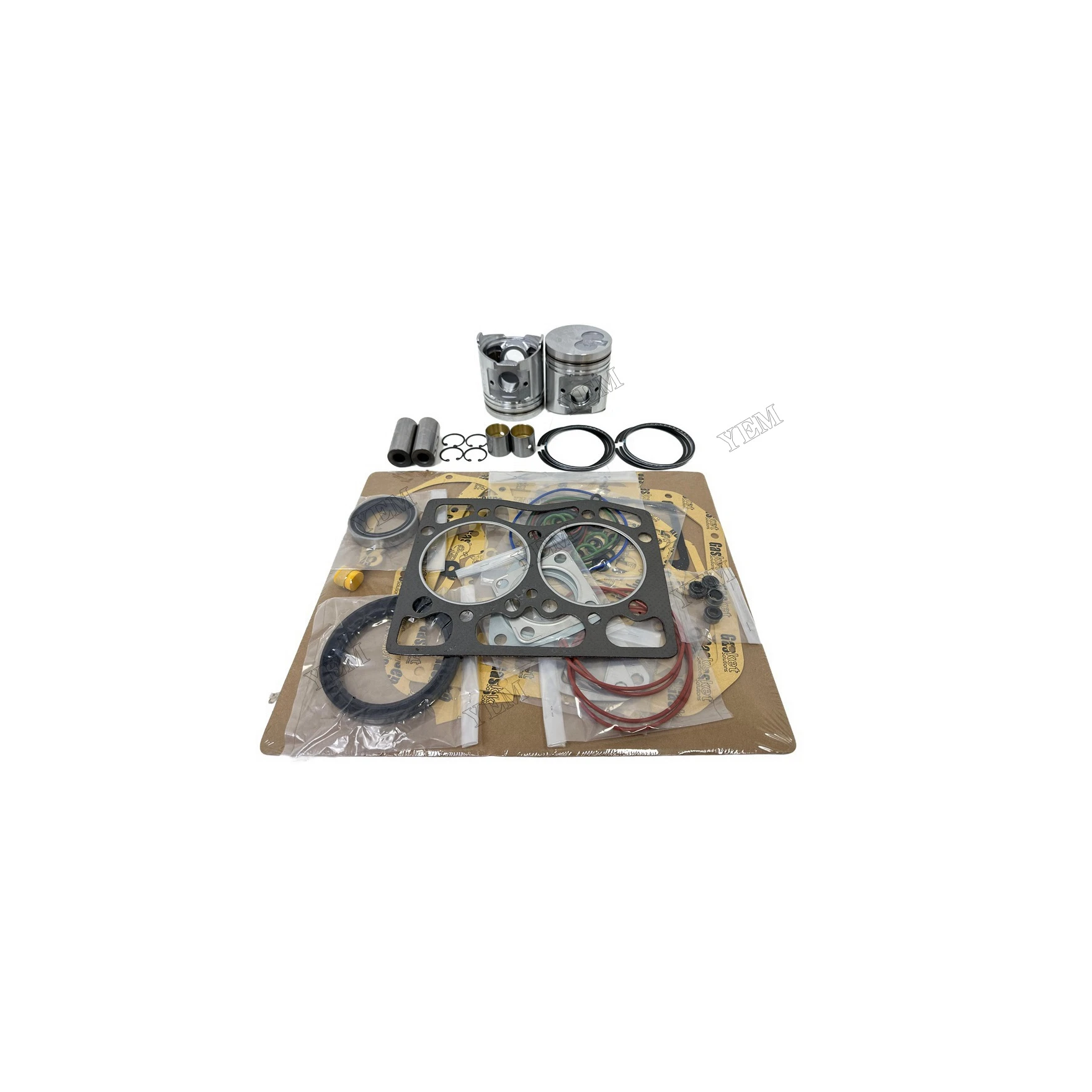 Overhaul Kit With Piston Rings Full Gasket Set Compatible for Komatsu 2D92 Engine Parts Engine Parts Manufacturer